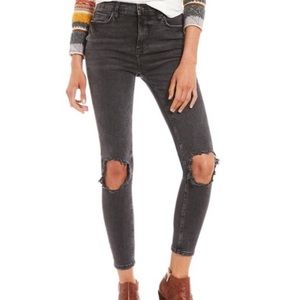 Free people black skinny jeans